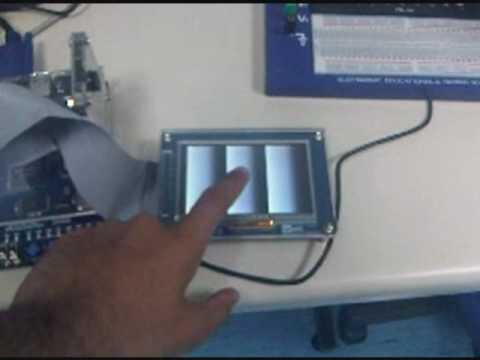 Interfacing touch screen made with FPGA