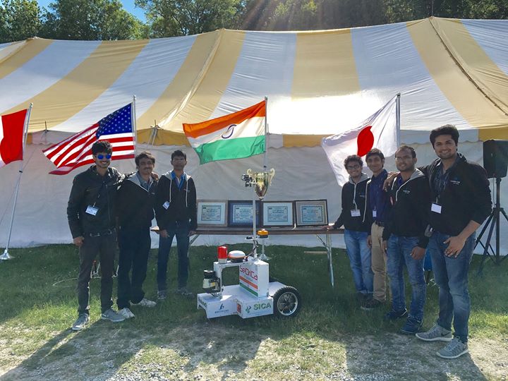 The team won the 25th Intelligent Ground Vehicle Competition (IGVC), which is the world's biggest unmanned ground vehicle competition held at Oakland University, Michigan USA.